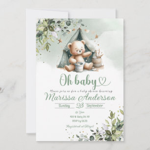 Oh Baby grillig Baby shower Kaart