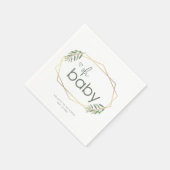 Oh Baby Groen en Goud Baby shower Servet (Hoek)