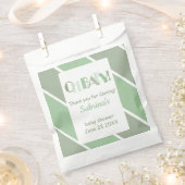 Oh Baby Groen Modern Baby shower Favoriet Bag Bedankzakje (Geknipt)