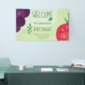 Oh Baby Groen Vruchtensap Baby shower Spandoek (Beurs)