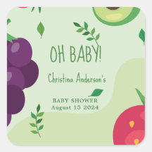 Oh Baby Groen Vruchtensap Baby shower