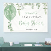 Oh Baby groene ballon genderneutrale douche Spandoek (Beurs)