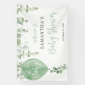 Oh Baby groene ballon genderneutrale douche Spandoek (Verticaal)