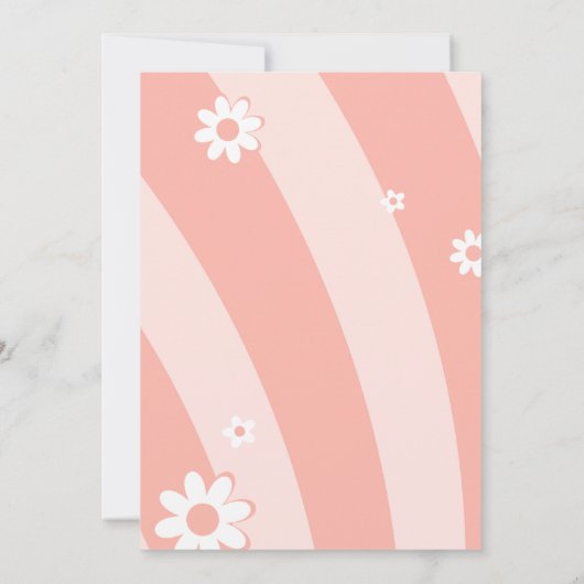 Oh Baby Groovy Baby shower Kaart (Achterkant)