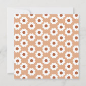 Oh Baby Groovy Baby shower Uitnodiging (Achterkant)