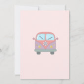 Oh Baby Groovy Retro Daisy Baby shower Party Kaart (Achterkant)