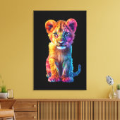 Oh baby grote kat jongen canvas afdruk (Insitu (Woonkamer))