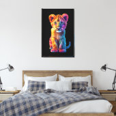 Oh baby grote kat jongen canvas afdruk (Insitu (Slaapkamer))