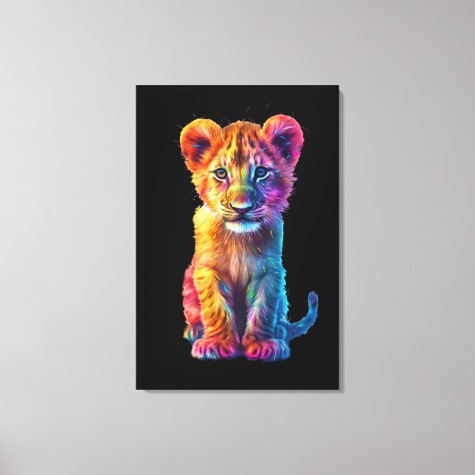 Oh baby grote kat jongen canvas afdruk (Voorkant)