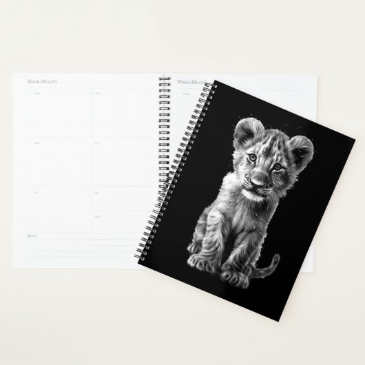 Oh Baby Grote Katachtige Welp Zwart Planner (Display)