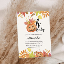 Oh Baby! Halloween Herfst Pompoen Leave Baby showe