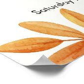 Oh Baby! Halloween Herfst pompoen Verlaat Welkomst Poster (Hoek)