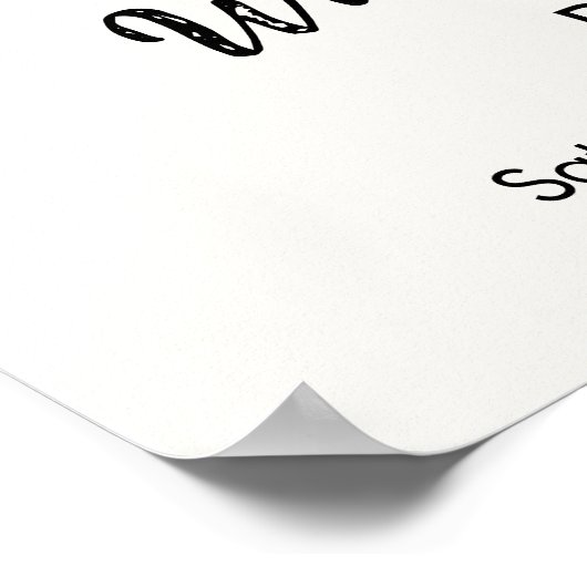 Oh Baby! Halloween Herfst pompoen Verlaat Welkomst Poster (Hoek)