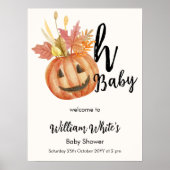 Oh Baby! Halloween Herfst pompoen Verlaat Welkomst Poster (Voorkant)