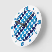 Oh Baby harten - Blauw Ronde Klok (Hoek)