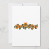 "Oh baby" Herfst Bloemen Baby shower Save The Date (Achterkant)