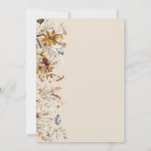 Oh Baby Herfst Floral Pumpkin Baby shower Kaart (Achterkant)