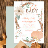 Oh Baby Herfst Pompoen Douche Uitnodigen Kaart