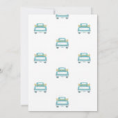 Oh Baby Het is een baby shower uitnodigingswagen v Kaart (Achterkant)