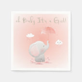 Oh Baby! Het is een meisje! Servet (Voorkant)