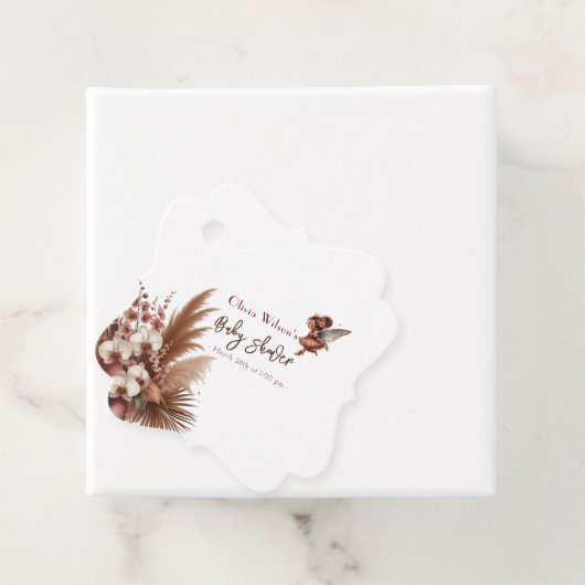 Oh baby het is  fee is in bloei bedankjes labels (In situ)