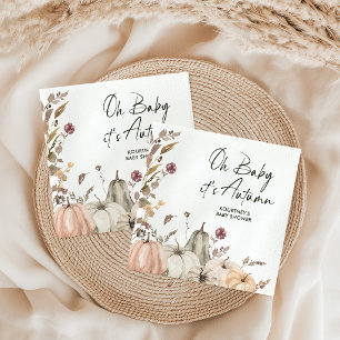 Oh Baby, het is herfst Herfst Pompoen Baby Shower Servet