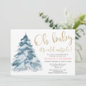 Oh Baby, het is koud buiten het baby shower van Co Kaart (Staand voorkant)