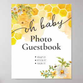 Oh Baby Honey Bee Foto-gastenboek Poster