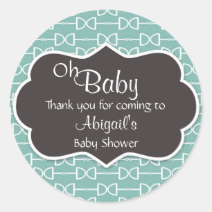 Oh Baby Horse Bit Engels Snaffle Baby shower Ronde Sticker