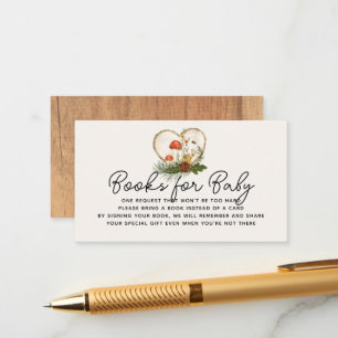 Oh Baby Houten Schijf Herfst Baby Shower Boek Verz Informatiekaartje