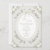 Oh Baby Hydrangea Vintage Baby Shower Kaart (Voorkant)