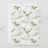 Oh Baby Hydrangea Vintage Baby Shower Kaart (Achterkant)