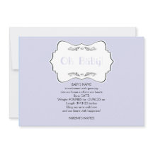 Oh Baby in Blue Baby Aankondiging