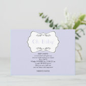 Oh Baby in Blue Baby Aankondiging (Staand voorkant)