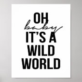 OH BABY ITS EEN WILDE WERELD POSTER (Voorkant)