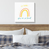 Oh Baby je bent zo geliefd Canvas Afdruk (Insitu (Slaapkamer))