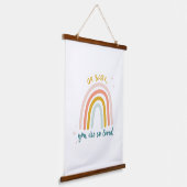 Oh Baby je bent zo geliefd Hangend Wandkleed (Gebogen)