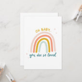 Oh Baby je bent zo geliefd Kaart (Voorkant / Achterkant in situ)