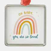 Oh Baby je bent zo geliefd Metalen Ornament (Voorkant)