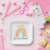 Oh Baby je bent zo geliefd Papieren Bordje (Feest)