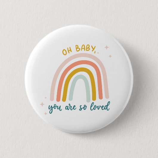 Oh Baby je bent zo geliefd Ronde Button 5,7 Cm (Voorkant)