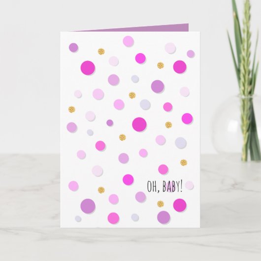 Oh, Baby...je krijgt zo een Mini Van New Baby Kaart (Voorkant)