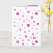 Oh, Baby...je krijgt zo een Mini Van New Baby Kaart (Gele Bloem)