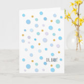 Oh, Baby...je krijgt zo een Mini Van New Baby Kaart (Gele Bloem)