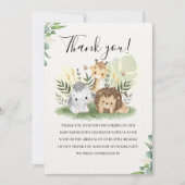  Oh Baby Jungle Baby Shower Boy Bedankkaart (Voorkant)