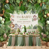 Oh Baby Jungle Safari Baby Shower Slagzin Spandoek