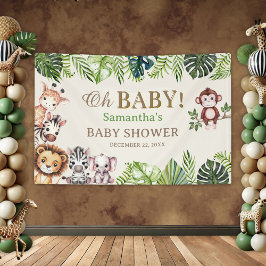 Oh Baby Jungle Safari Baby Shower Slagzin Spandoek