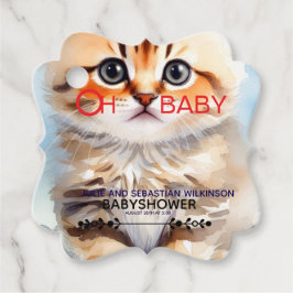 Oh Baby Kat Afbeelding Baby Shower Bedankjes Labels