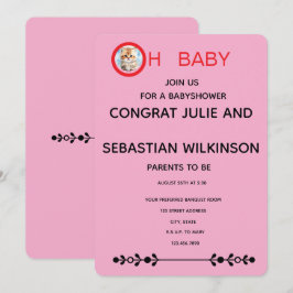 Oh Baby Kat Afbeelding Baby Shower Kaart