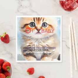 Oh Baby Kat Afbeelding Baby Shower Servet